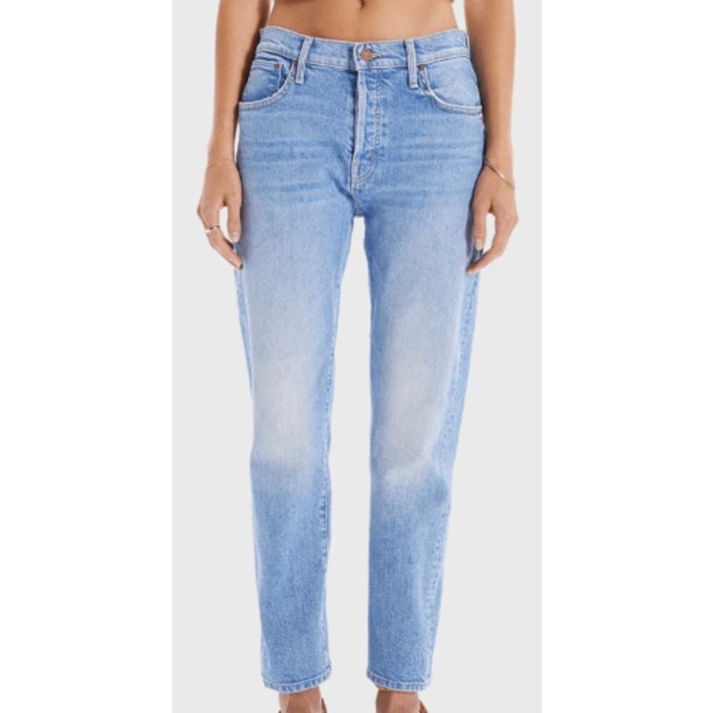 Mother The Scrapper Ankle Jeans Straight Camera Obscura Wash Relaxed 26
